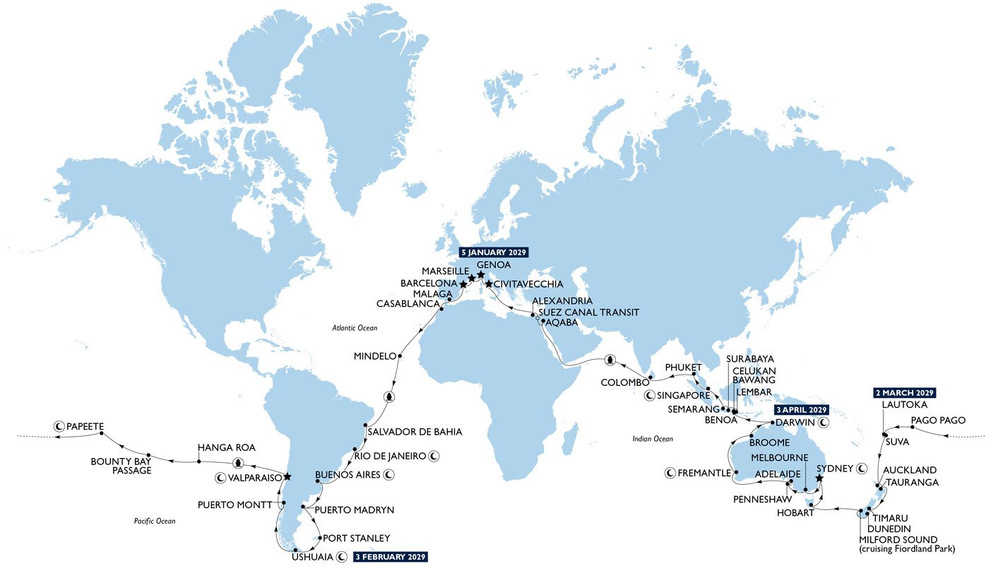 MSC World Cruise 2029 | MSC Cruzeiros