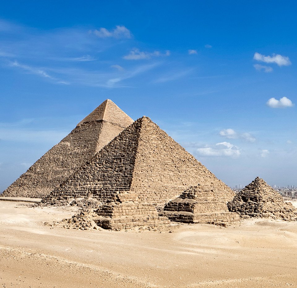 The Great Pyramids of Giza under a clear blue sky | MSC Cruises