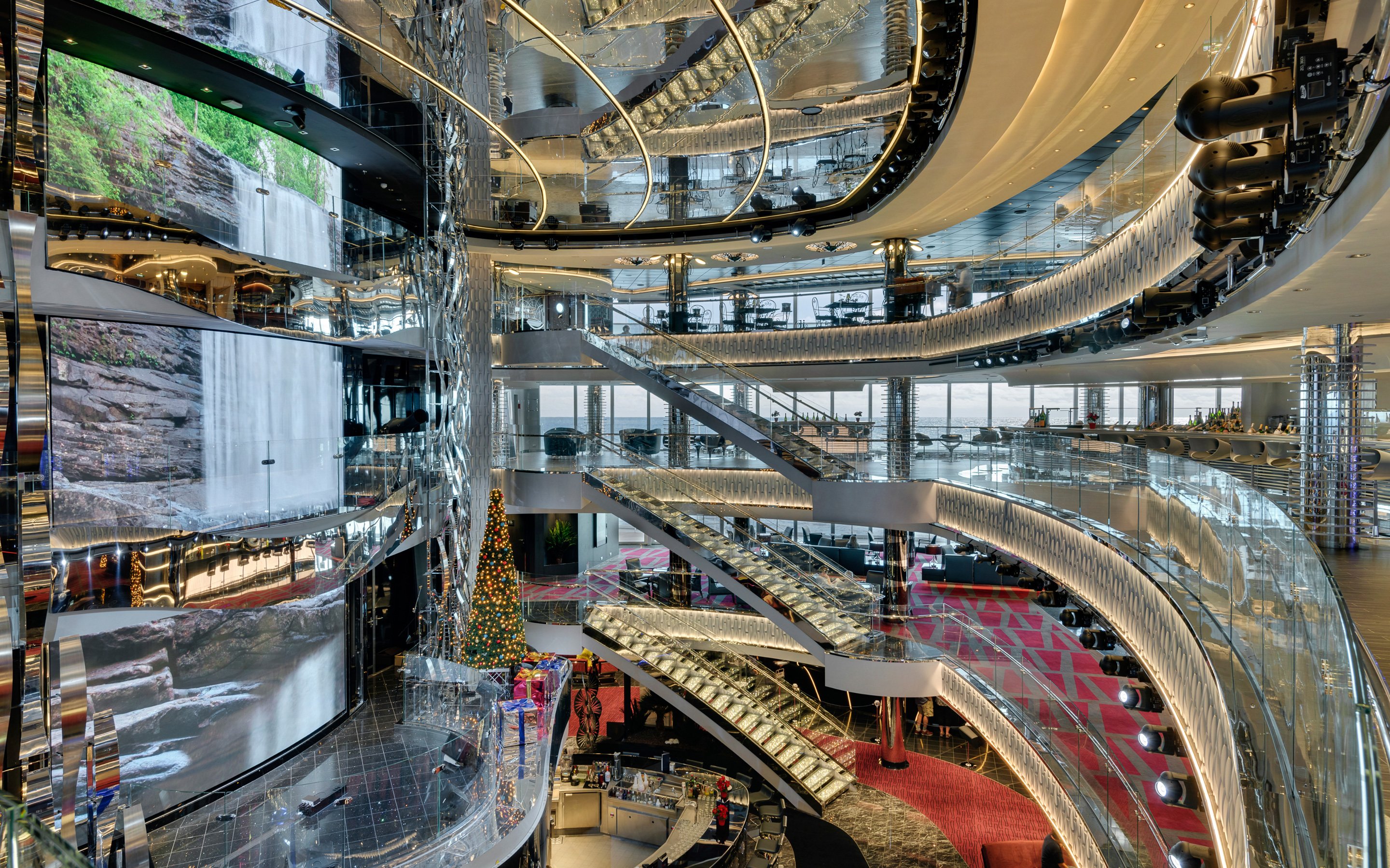 MSC Seaside Public Area Four Decks Atrium 04