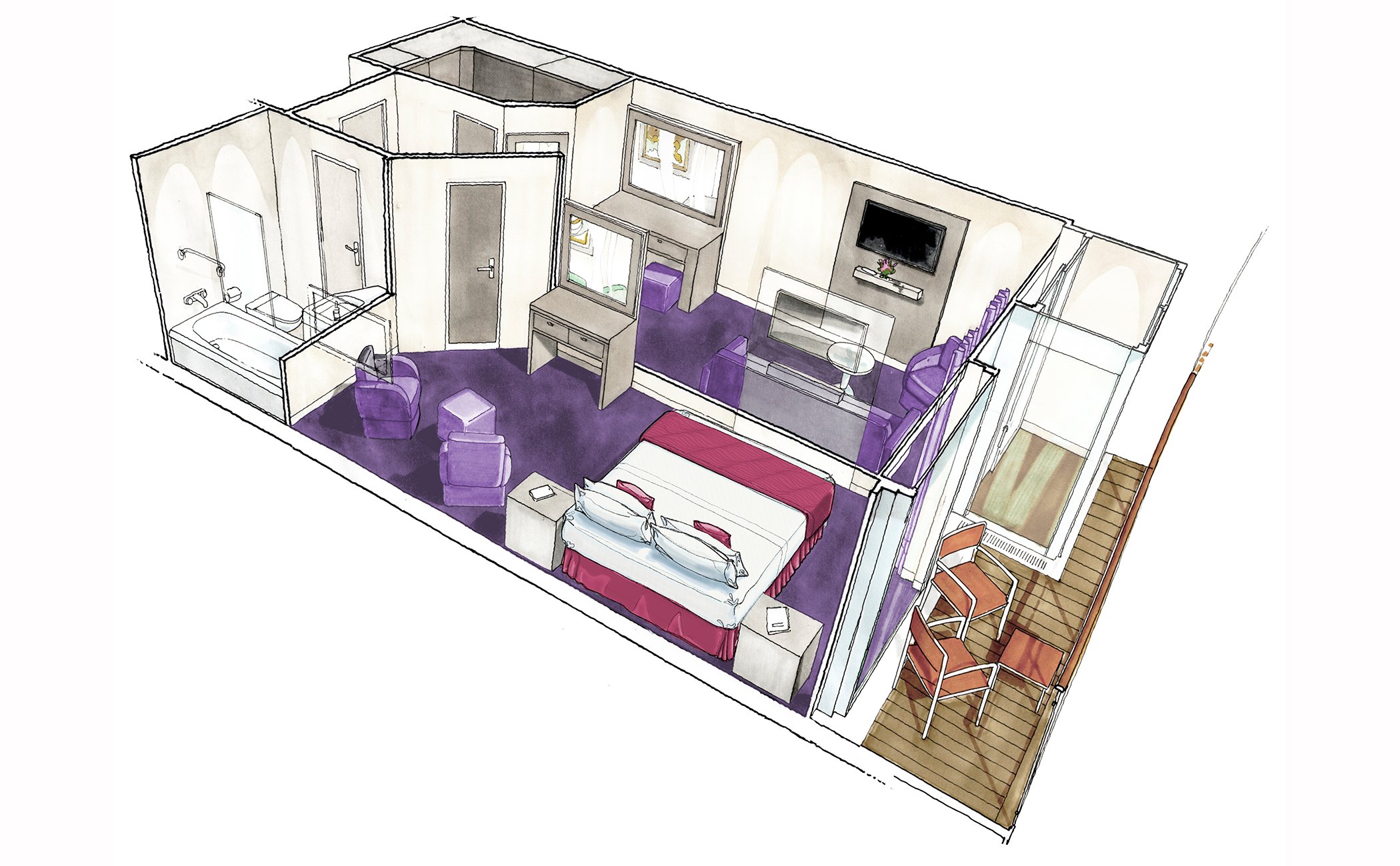 MSC Seaview Cabin: Grand Suite 05 3d MSC Seaview Cabin: Grand Suite 05 3d