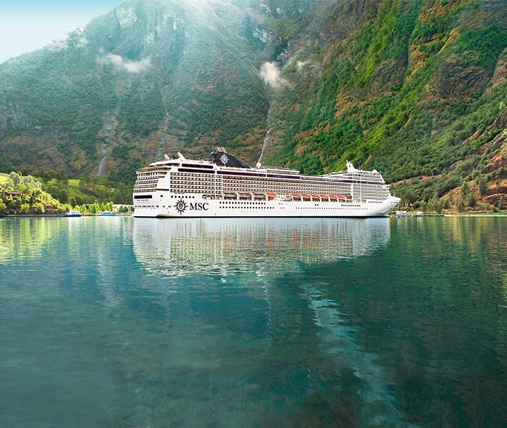 Cruise ship in the norwegian fjords, MSC Magnifica | MSC Cruises