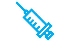 Blue syringe icon symbolizing health and safety measures | MSC Cruises Blue syringe icon symbolizing health and safety measures | MSC Cruises