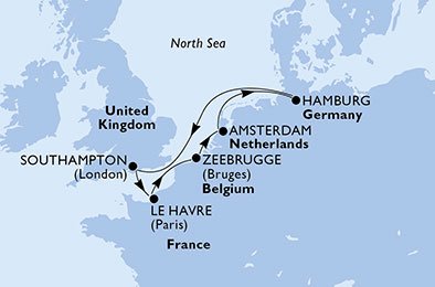 Tyskland, Storbritannien, Frankrig, Belgien, Nederlandene