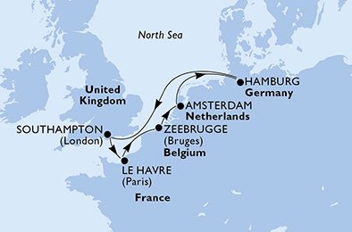 Storbritannien, Frankrig, Belgien, Nederlandene, Tyskland