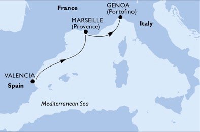 Spanien, Frankrig, Italien