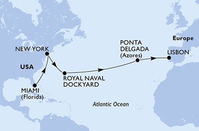 USA, Bermuda, Portugal