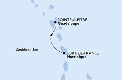 Martinique, Guadeloupe