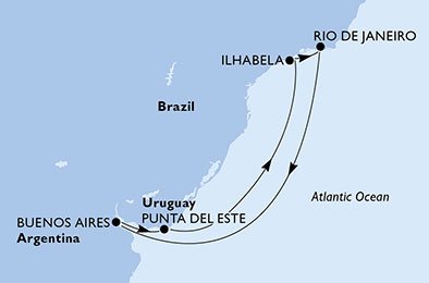 Brasilien, Argentina, Uruguay