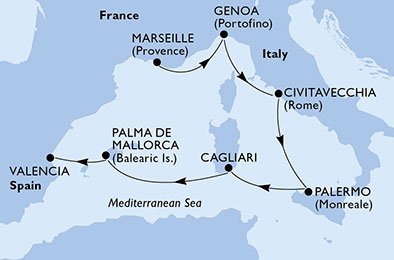 Frankrig, Italien, Spanien