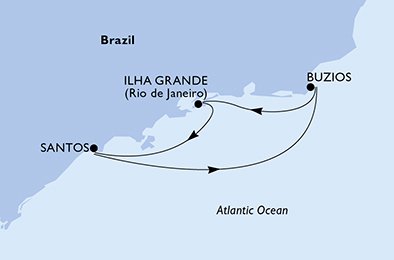 Santos, Buzios, Ilha Grande, Santos